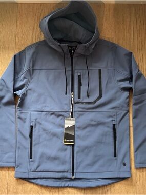 Men's Blue Outdoor Jacket with Fleece lining - Size M